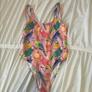 Colorful Parrot Print one piece from chubbies